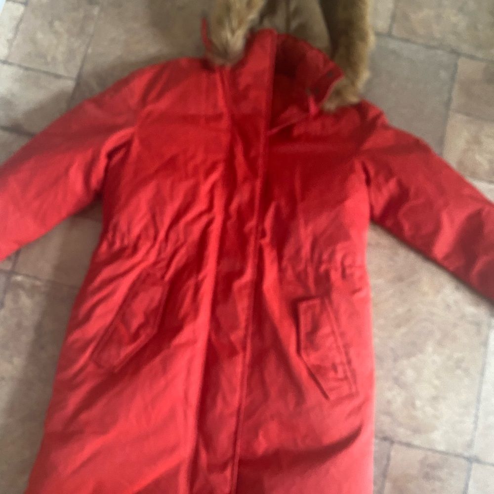 A New Day Hooded Coat Burnt Orange Sz XS NWT - Picture 4 of 7